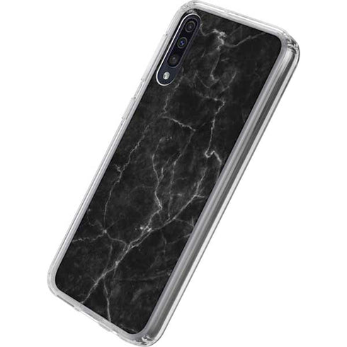 Black Marble Galaxy A50 Clear Case